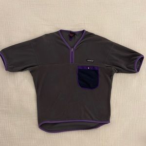 Mens Vintage Patagonia shirt | grey, purple | size M